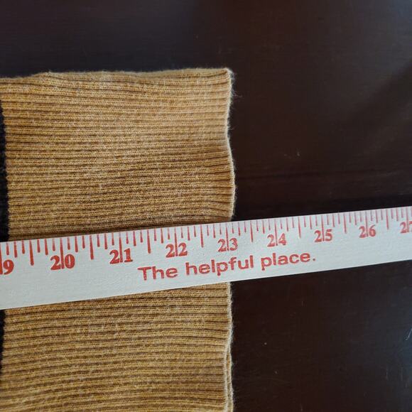 Vtg St Johns Bay Y2K Striped Ribbed Shell Button Henley Sweater Size XL Retro - Picture 10 of 10